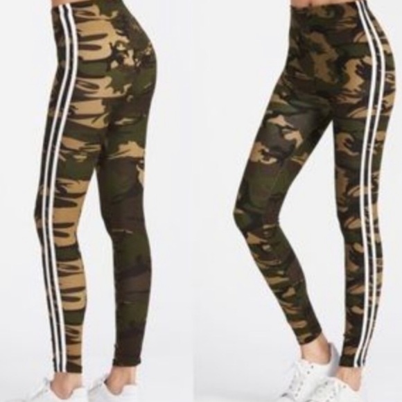 Camo Striped Leggings - Picture 4 of 6